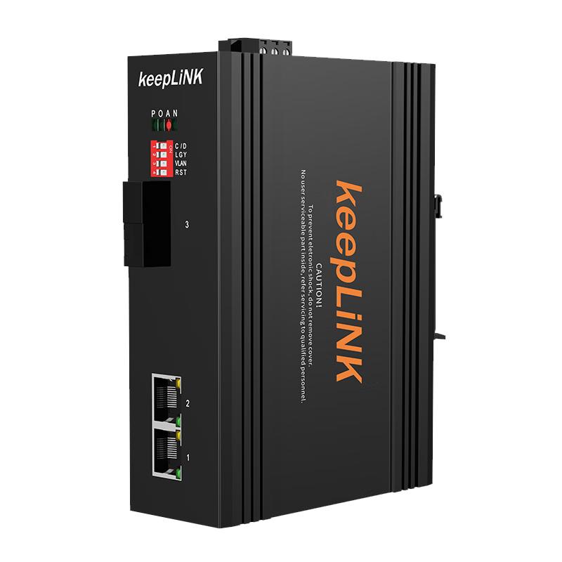 keepLINK KP-9000 100M Industrial POE Fiber Optic Switch 100M POE, 120W PSU