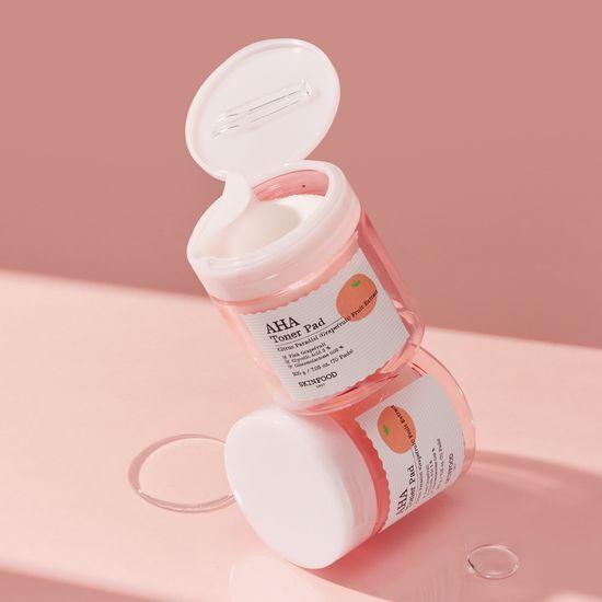 Skinfood Pink Grapefruit Aha Toner Pads 70 Sheets