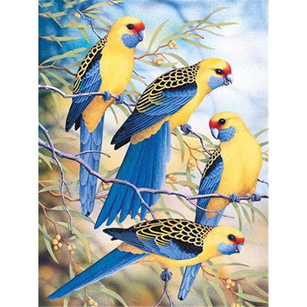 5D Diamond Painting Birds Kit DIY Full Drill Round Diamond Embroidery Animal Mosaic Picture of Rhinestones Home Decoration