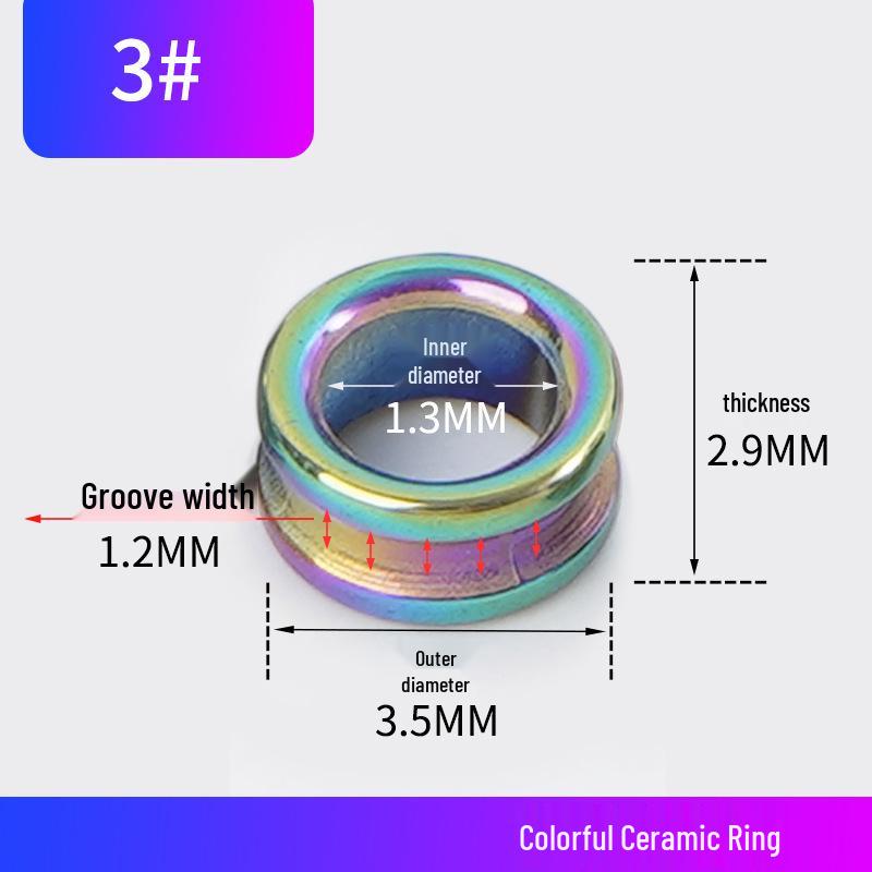 U-Shaped Ceramic Guide Ring for Fishing Rod Modification and Repair, with Groove and Tying Ring, DIY Parts.