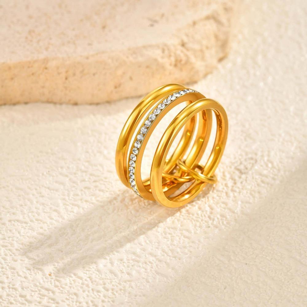 Minimalist Stackable Rings for Women Stainless Steel Perfect for Daily Commute, and Special Occasions, Everyday Rings