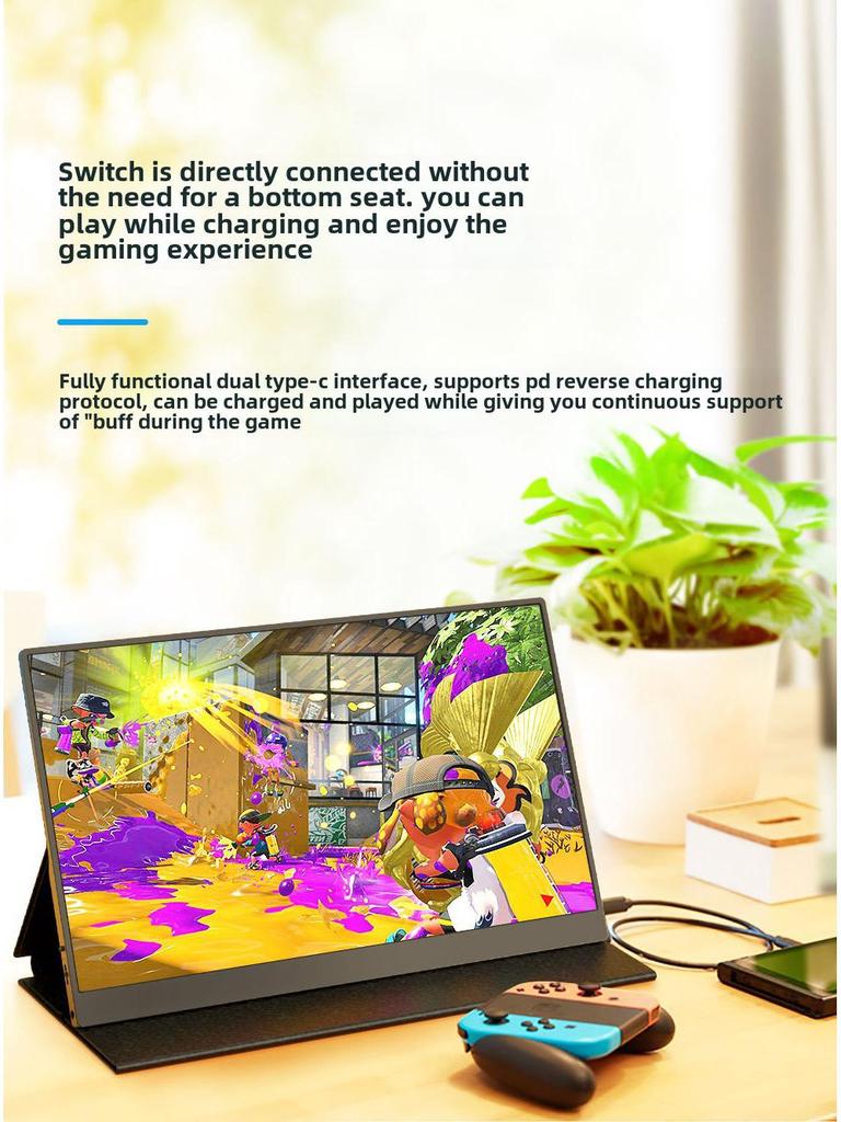 15.6-Inch HD Portable Type-C Display for Phone and Laptop Screen Extension