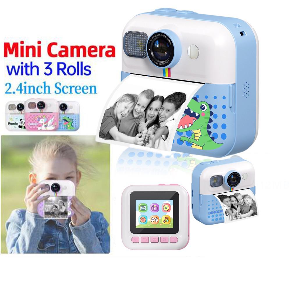 Children Digital Camera Toy Instant Print for Kids Thermal Print Camera Instant Photo Printing Camera Video Toys+32G Memory Card