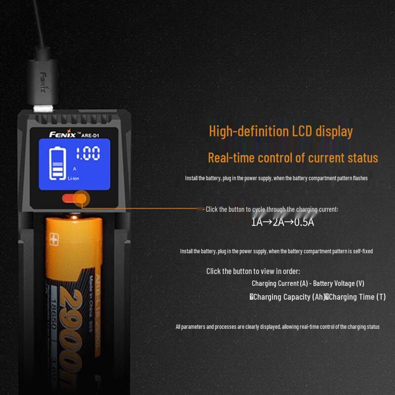 FENIX ARE-D1 Multi-Compatible Single Channel Battery Charger