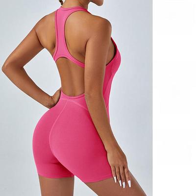 Sexy rückenfreier Hüftlifting-Yoga-Overall: Schnelltrocknende Tanz- und Fitnessbekleidung
