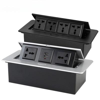 Built-in Desktop Outlet Pop-UP Table Socket Household Countertop Universal Socket With USB Embedded