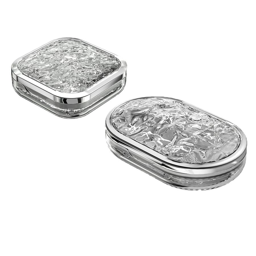 Water Ripple Pill Box Small Pill Box Daily Pill Box Organizer Travel Pill Container 4/6 Compartment Pill Holder Mini Pill Box