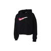 (WMNS) Sportswear Icon Clash Fleece Hoodie 'Black Pink' Women's DJ1075-010