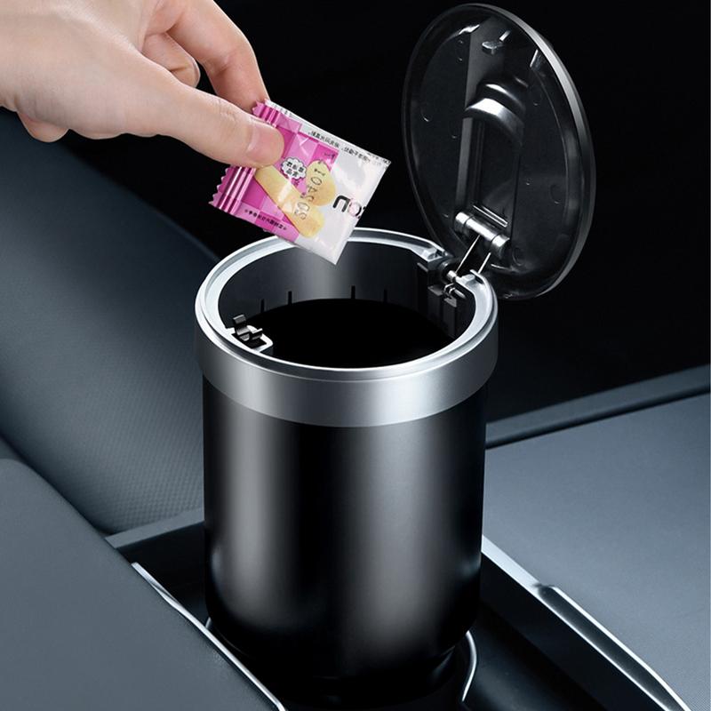 Car Garbage Can Cup Holder Leak Proof Trash Bin Car Interior Accessories Cup Holder Garbage Can For Front Back Seat Accessories
