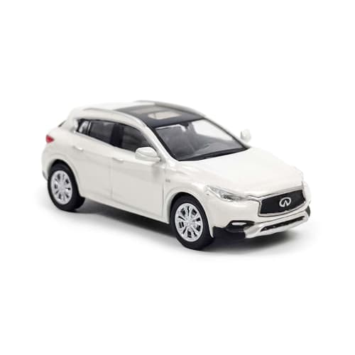 Paudi Model 1/64 Scale Infiniti QX30 2017 Model Car, White, Finished Product, for Collection