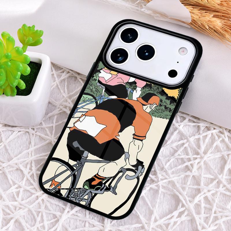BIKE CYCLING Sport Handyhülle für iPhone 17 Air 16 15 11 12 14 13 Pro Max Stoßfeste Hülle