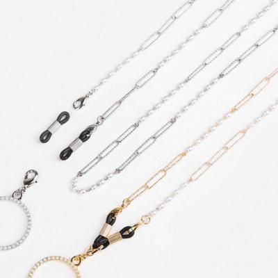 SPRING STRINGS Edge Pearl Chain _ 2color (Gold/ Silver)