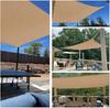 YEZOND Waterproof Sunshade, 2M*4M, Beige, Sun Shade, Rain Protection, Blackout Netting for Outdoor Gardens, Balconies, Privacy Screen, D-Shaped Metal
