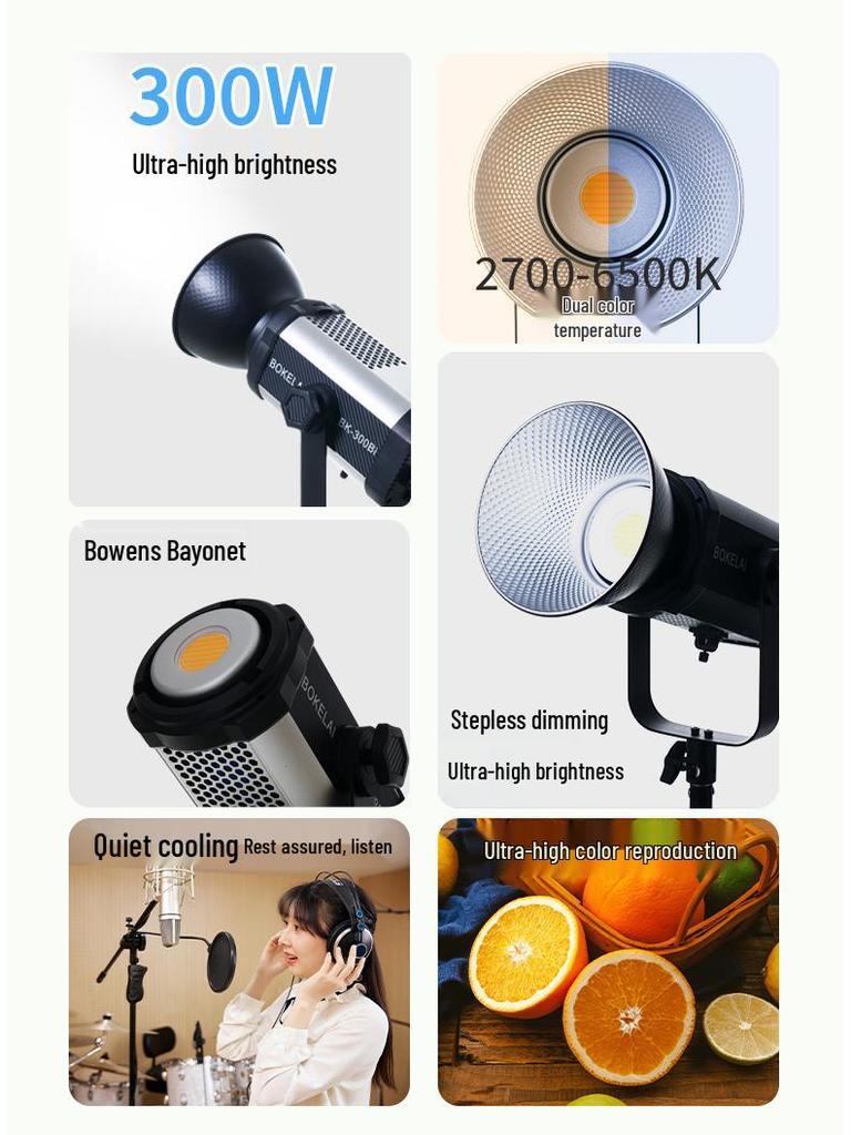 300W Yingbang LED Soft Beauty Fill Light for Photography & Live Broadcast