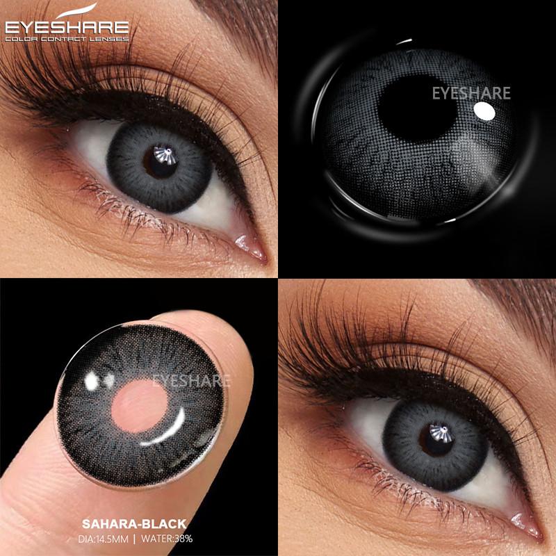 EYESHARE 1 Pair Fashion Eye Contacts Green Colored Pupils for Eyes Natural Blue Color Lenses High Quality Cosmetics Lens