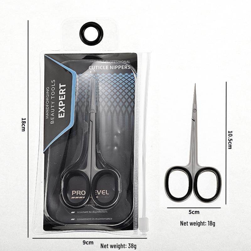 PRO Russian Manicure Precision Dead Skin Clipper: Stainless Steel Easy-Use Curved Eagle Beak Scissors