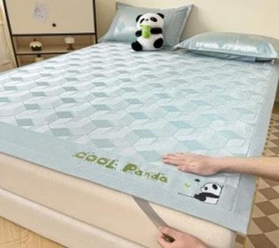 Ice Silk Cartoon Embroidery Cooling Mat 3-Piece Set