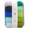 Hamanaka Wool Felt Akleine 10 Color Set, Approximately 2g Each Color, Blue/Green H441-142-7