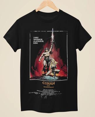 Conan The Barbarian - Movie Poster Inspired Unisex Black T-shirt