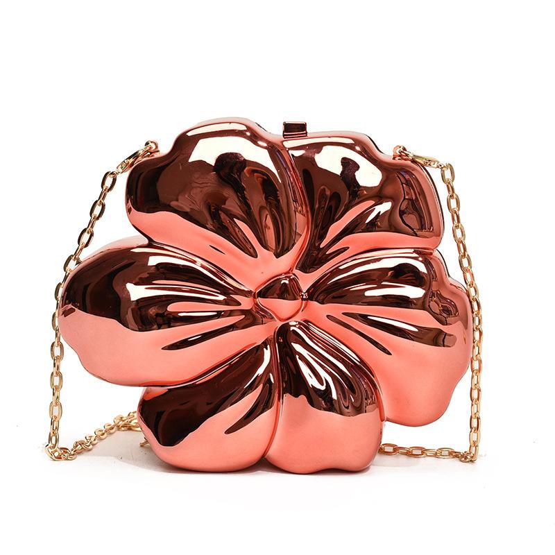 Acrylic flower women's dinner bag new fashionable small fresh personality women's shoulder messenger bag