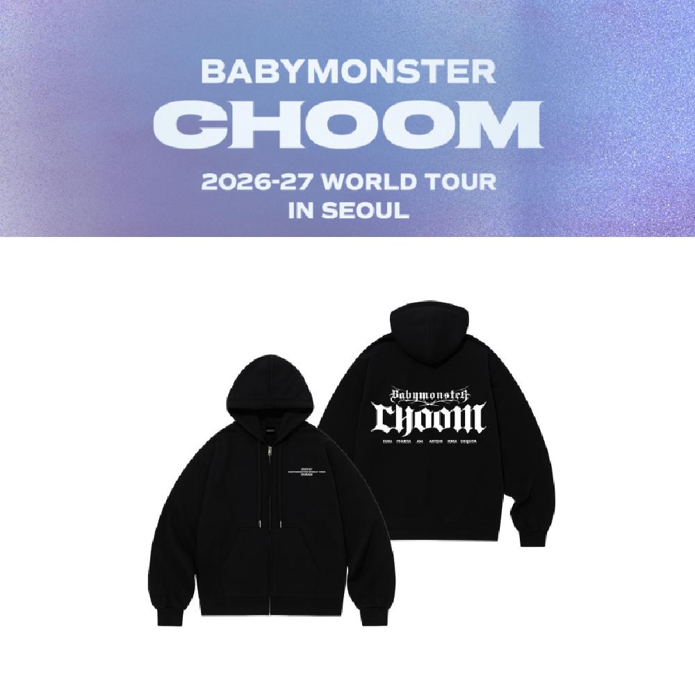 2026~27 Мировой тур BABYMONSTER CHOOM в СЕУЛЕ Толстовка на молнии M size