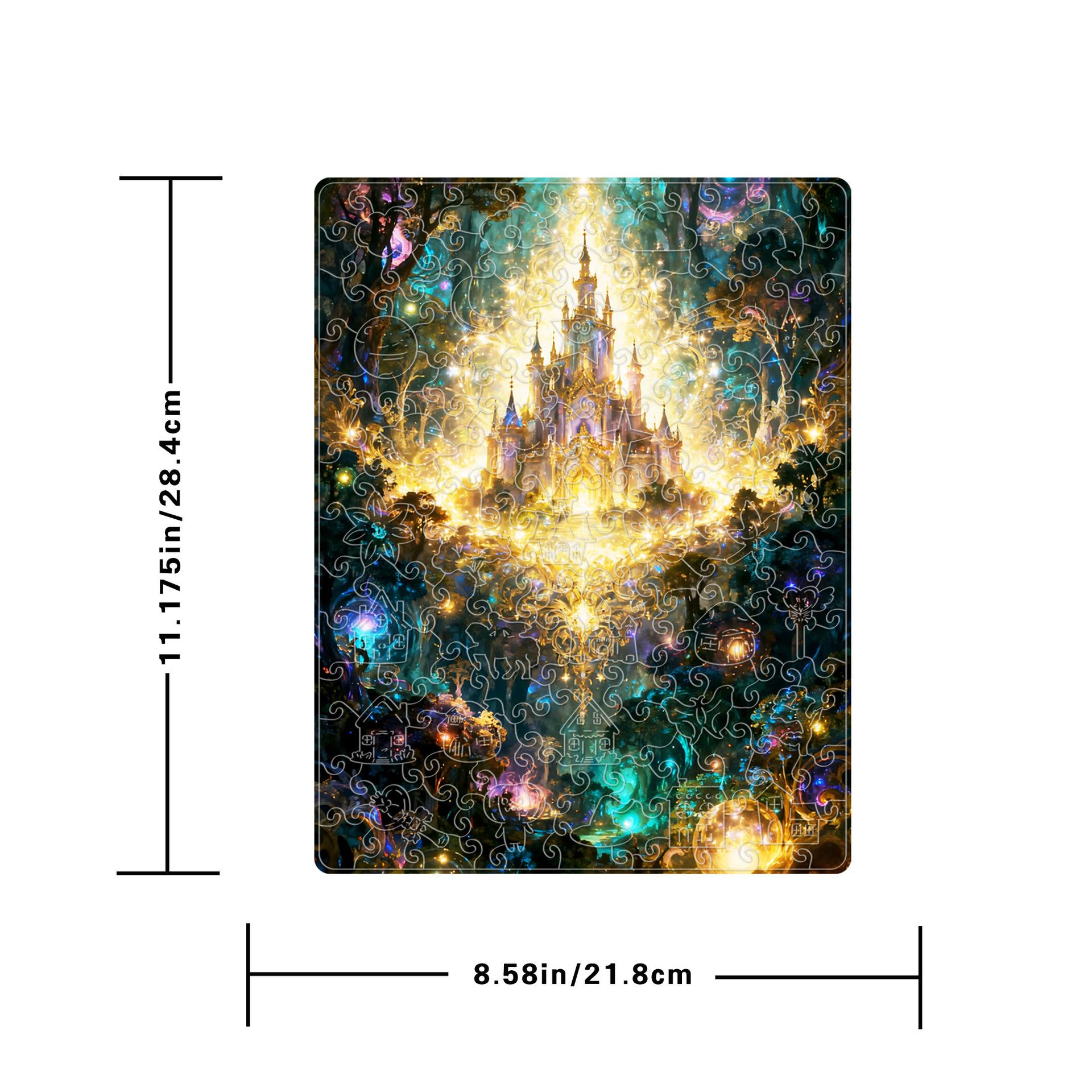 Palace Castle Puzzle Toy Translucent Acrylic Decorative Ornament Handmade Puzzle