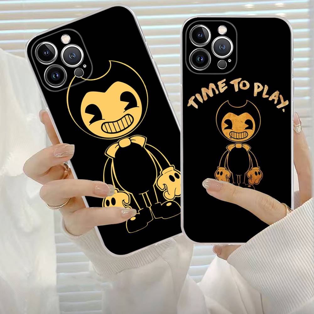 Game B-bendy And The Ink M-machine Phone Case For IPhone 17 16 15 14 11 12 13 Mini Pro XS Max Plus Funda Shell