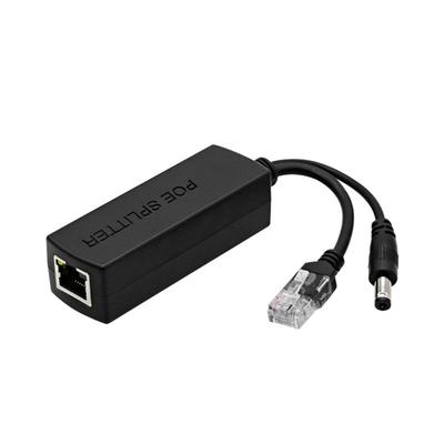 Divisor PoE Compatível com IEEE802.3af/at Conversores de Tensão 48V para 12V 1.2A Porta DC5.5x2.1mm Divisores PoE