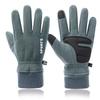 Men's Winter Polar Fleece Gloves - Warm, Windproof, Touch Screen, Non-Slip for Outdoor Cycling, Running, Mountaineering, and Driving.