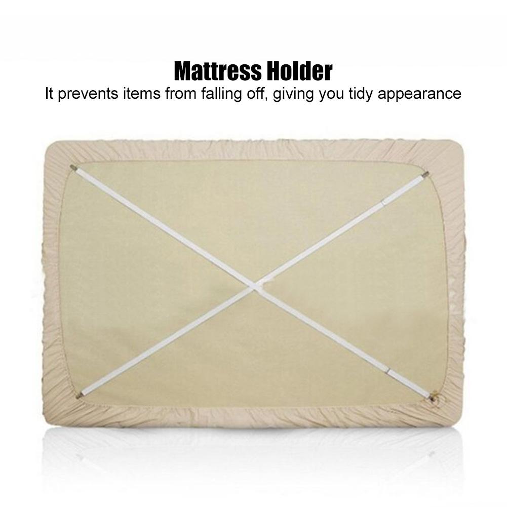 2PCS 90-180cm Bed Sheet Strap Clip   Fasteners   Mattress Holder (white)