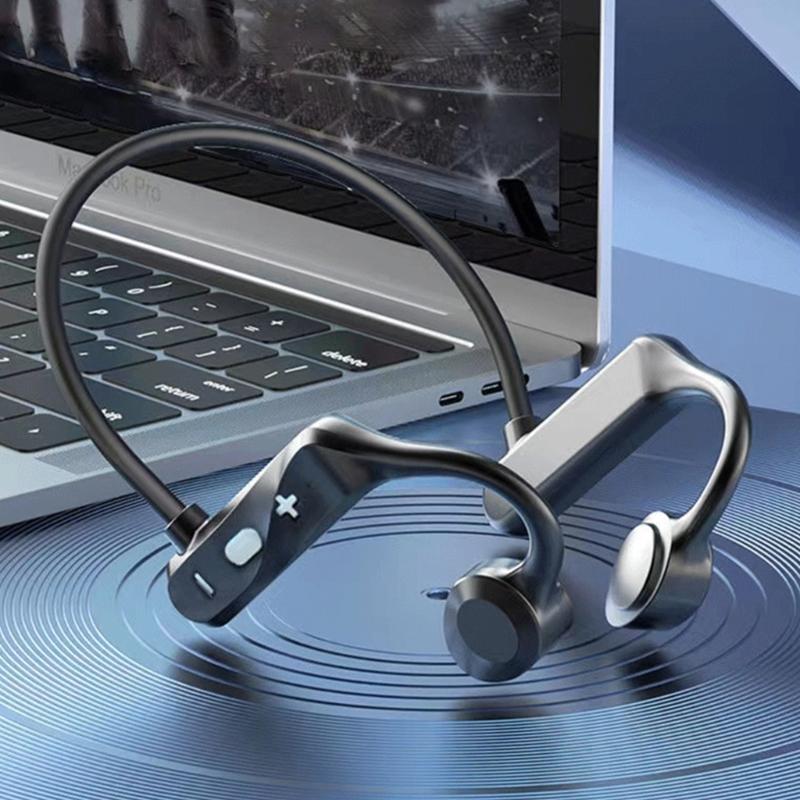 K69 Real Bone Conduction Earphones BLE5.2 Wireless Bluetooth-compatible Headset Open-Ear Sports Earphone with Mic