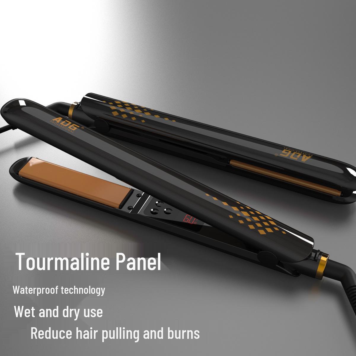 

Waterproof Dual-Use Straightener & Curler with Digital Temperature Display, 18-Level Heat Control for Wet/Dry Hair. EU Standard