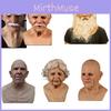 Realistisch Latex Oude Man Gezichtsmasker Voor Verkleedkleding Cosplay Kostuum Halloween Hoogwaardig Materiaal