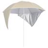 VidaXL Beach Umbrella with Side Walls, Patio Sunshade, Sun Shelter, Garden Parasol Terrace Courtyard 318836