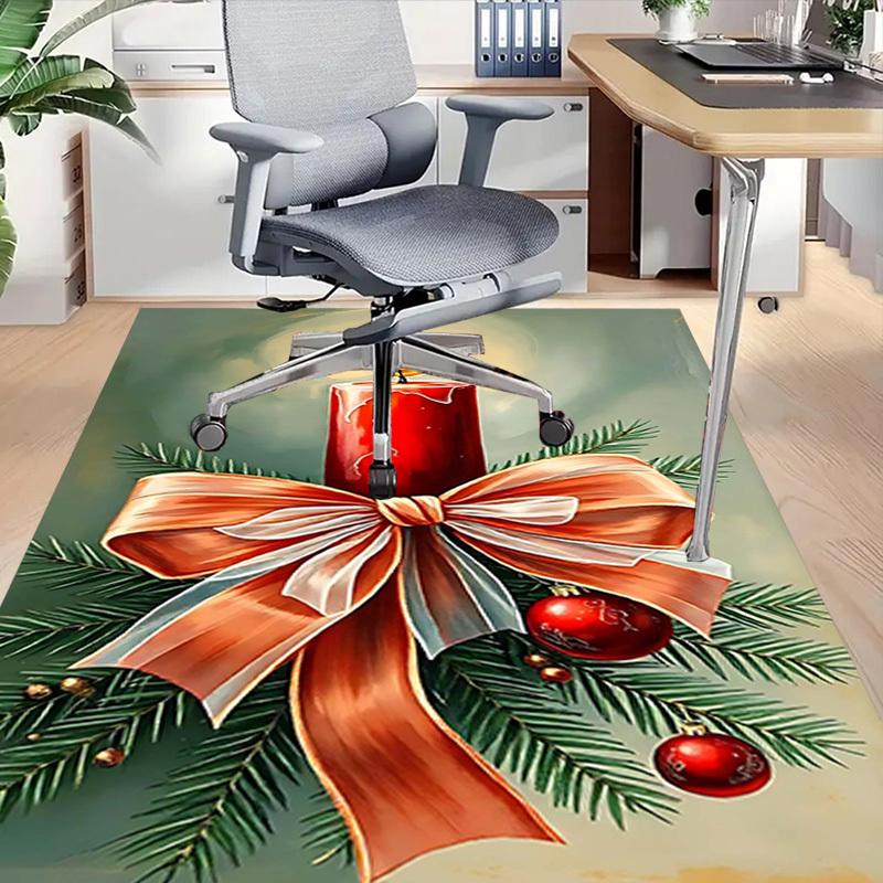 1PC Christmas, candle Extra Large Non Slip Floor carpet, Office, family, bedroom, Studio Large Area Rug Indoor Rugs, , Vibrant Colors