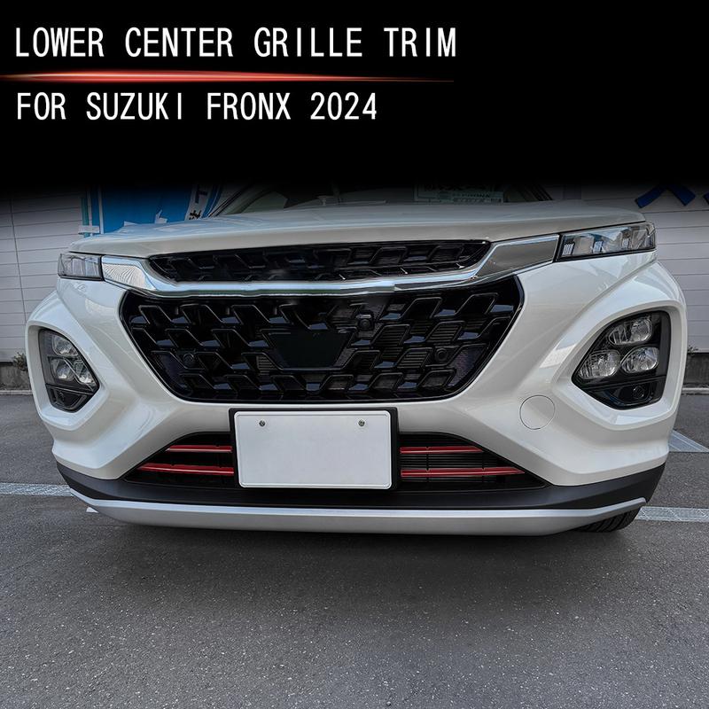 For Suzuki Fronx 2024 2025 Car Front Grill Trim Accessories Protector Auto Parts Front Bumper Styling Stickers