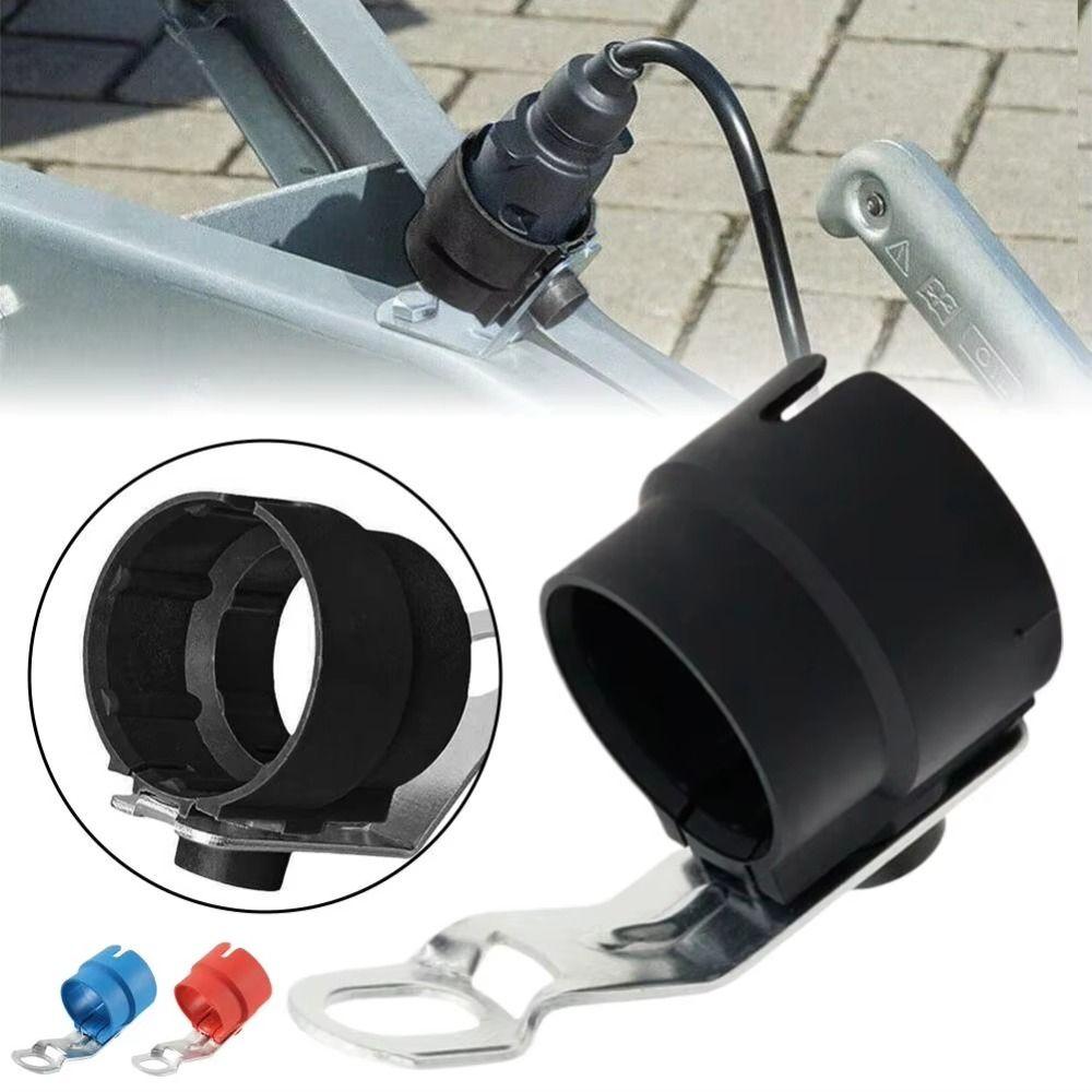 Weatherproof Trailer Plug Holder Round Design Parking Cover Trailer Accessories Caravan Protection
