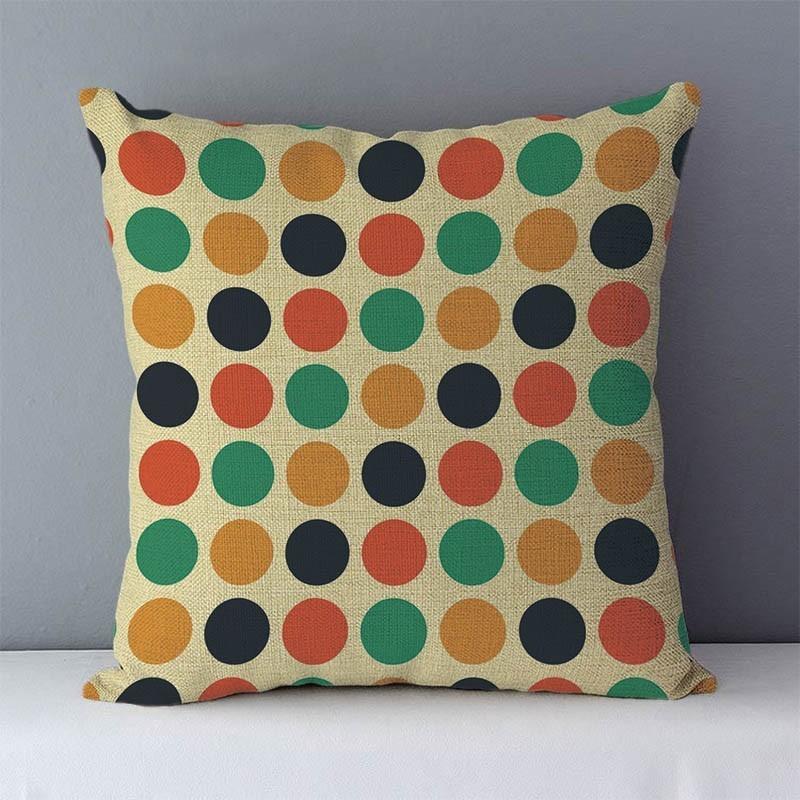 Quality Cozy Popular Geometric Couch Cushion Cover Home Decorative Pillows 45X45Cm For Bed Seat Back Cushions Bedding Pillowcase