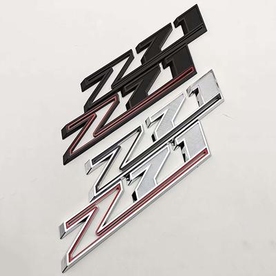 3D ABS Red Chorme Logo Z71 Emblem Car Fender Badge For Tahoe Colorado Cheyenne Chevy Silverado Z71 Sticker Accessories