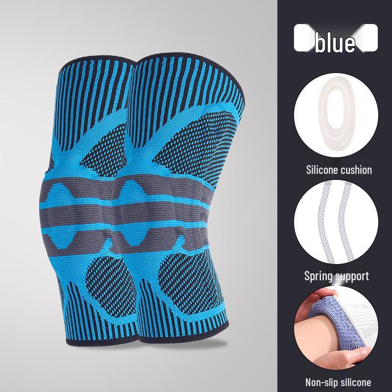 Breathable Knitted Silicone Knee Pads for Outdoor Sports: Running, Basketball, Cycling