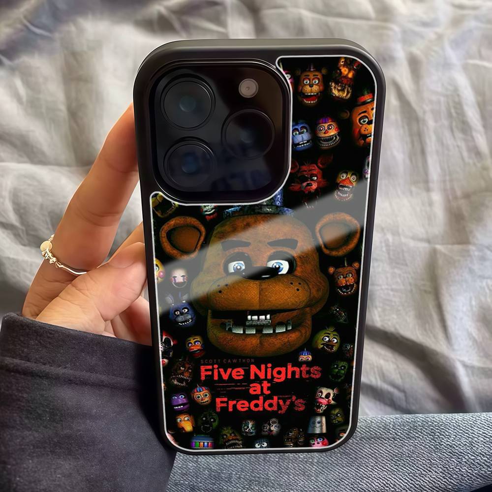

F-Five N-Nights At Freddy s Anime Phone Case For IPhone 17 16 15 14 13 12 11 Pro Xs Max Mini Plus Celulares Hard Funda iPhone 11pro max