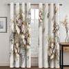 3D Soft Pink Rose Flower Pattern Sunshade Window Curtains Deluxe Living Space Bedroom Space Home Decor Window Curtains 2 Panelss