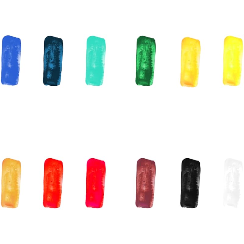 Camlin Kokuyo Artist 5ml Water Color Set - 12 Shades (Multicolor)