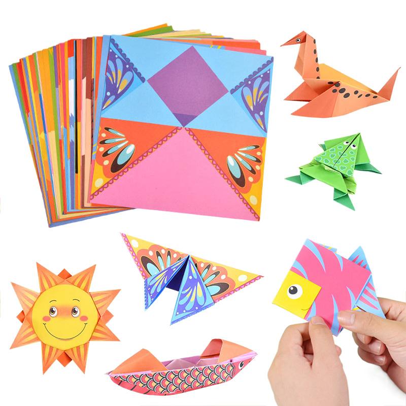 54/108 listů Kreslená sada Origami Zvířata / Životní styly Ruční výroba DIY Origami Vhodné pro začátečníky Dekorativní papír TMZ