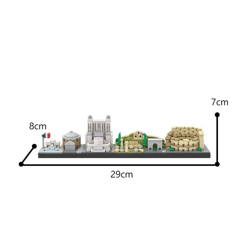 Famous Movies Skyline Architecture Building Block Kit Skyline Buildings Back To the Future Fairy Tale Magic Castle House Toys