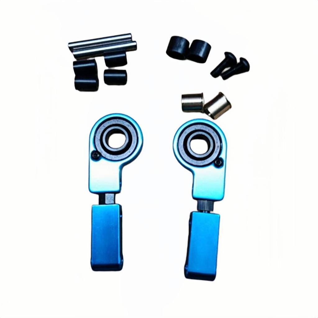 For 1/10 Blue Center Drive Shaft Aluminum Alloy Easy To Install Front Steering Cup Rc Vehicle Accessories Durable Tamiya Tt02