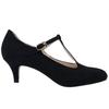 Velvet Toe Ankelstropp Slingback Mary Jane Shoes Pumps Høye hæler Pump Party Brudekjole Sko