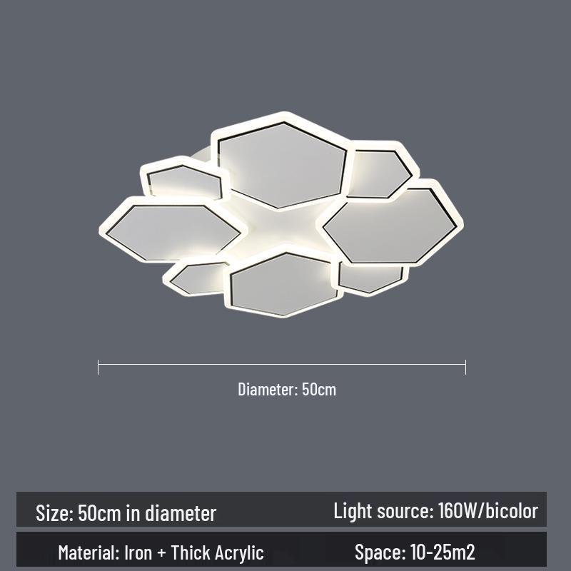 

Потолочный светодиодный светильник полного спектра с защитой глаз: Современный минималистичный дизайн для спальни и гостиной 2.4G Dimming (with Remote)