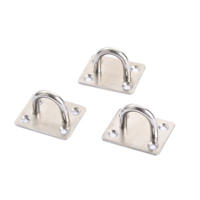 Stainless Steel Ceiling Fan Base Hardware Base Fittings Square U-shaped Hook Door and Window