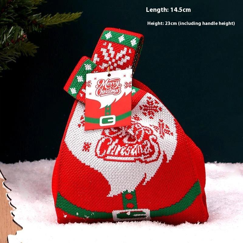 Christmas Gift Bags Xmas Santa Sacks Packaging Knitted Storage Bag Merry Christmas Kids Candy Bag Home Decor Christms Decoration